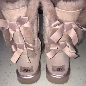 Ugg Bailey Bow II Metallic Dust Boot